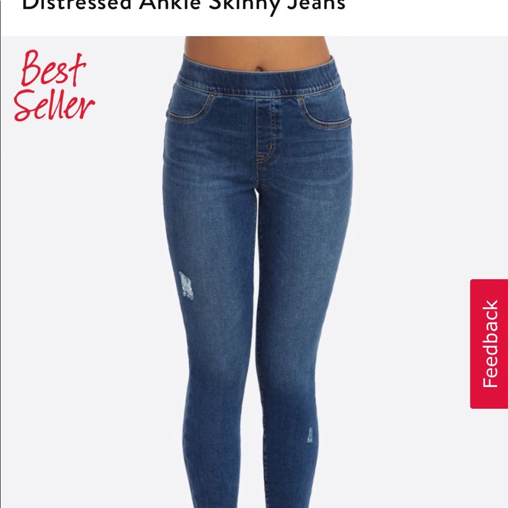 NWOT SPANX RAW EDGE SKINNY JEANS S/P - Picture 5 of 5